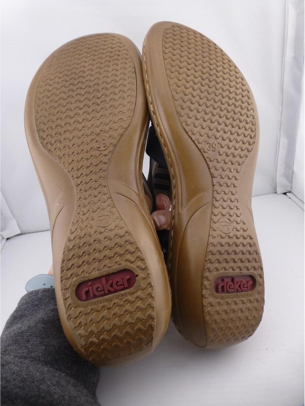 Rieker Antistress Women's Sandals EU 39 UK 6 US 8 Blue White Striped Comfort M3 - Picture 5 of 11